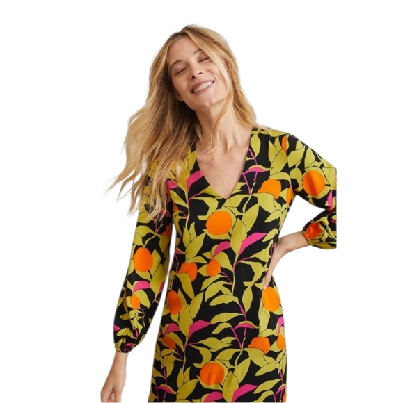 Corey Lynn Calter Dresses & Skirts - COREYLYNNCALTER Anthropologie V Neck Long Sleeve Midi Dress